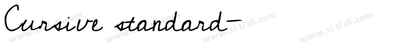 Cursive standard字体转换